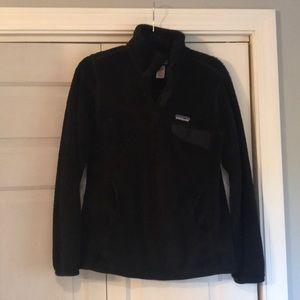 Black Patagonia Re-Tool Snap-T Pullover